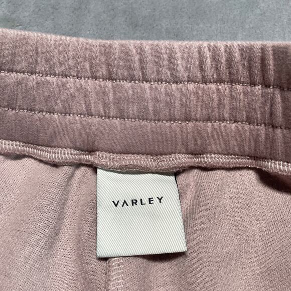 Varley Sweatpants Womens Medium Pink Terry Cloth Athleisure Cozy Casual Lounge - Picture 3 of 9